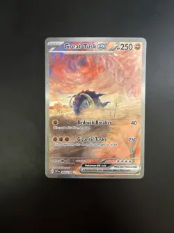 Great Tusk ex 2023 Scarlet & Violet Base SIR FA Holo 246/198 Pokemon - Image 3
