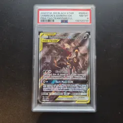Pokemon Card - Umbreon & Darkrai GX Black Star Promo #SM241 Sun and Moon - PSA 8 - Image 1