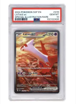 Pokemon 2024 Latias ex 239/191 SIR Surging Sparks GEM MINT PSA 10 - Image 1