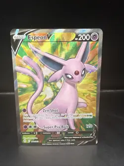 Pokemon TCG Espeon v Evolving Skies Holo Ultra Rare Card 179/203 - Image 2