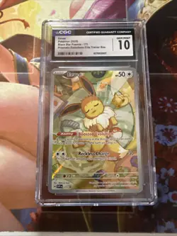 Eevee 173 Sv: Scarlet & Violet Promo Cards Holo CGC Gem Mint 10 Graded Pokemon! - Image 1