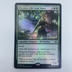 MTG Dwynen, Gilt-Leaf Daen FOIL Promo Prerelease Card Magic The Gathering NM - Image 1