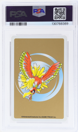 2000 Pokemon Gold Version Playing Cards Murkrow 10 of Spades #198A PSA 10 - Image 2