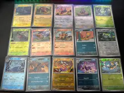 White Flare Lot Of 15 Pokeball cards - Image 1