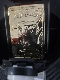 Burger King Pokemon PIKACHU Trading Card Gold Plated, 23K. - Image 3