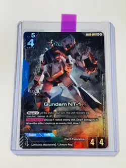 Gundam NT-1 GD03-001 LR+ Alternate Alt Art Steel Requiem CARD NM RX-78NT-1 Alex - Image 2