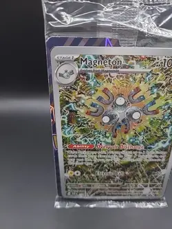 Pokemon TCG Surging Sparks Magneton SVP159 Black Star Promo Card Sealed - Image 2