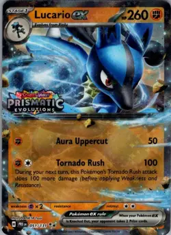 Lucario ex (Prismatic Evolutions Stamp) Double Rare Miscellaneous Cards & Produc - Image 1