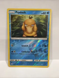 Pokemon TCG Psyduck Common Reverse Holo Card 40/236 Cosmic Eclipse - Image 1