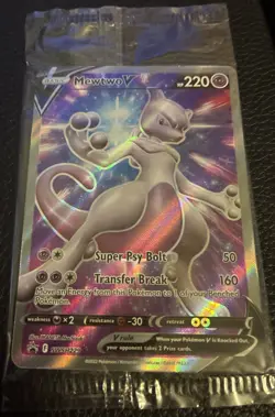 Mewtwo V SWSH229 SWSH: Sword & Shield Holo Sealed Promo Pokemon Card Sealed NM - Image 1