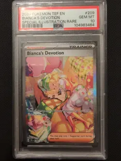 Pokemon TCG Bianca's Devotion Card 209/162 Temporal Forces SIR PSA 10 - Image 1