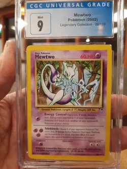 Mewtwo Cgc 9 Legendary Collection Non-holo 2002 Mint 29/110 Pokemon Nm Card Rare - Image 1