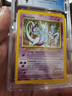 Mewtwo Cgc 9 Legendary Collection Non-holo 2002 Mint 29/110 Pokemon Nm Card Rare - Image 2