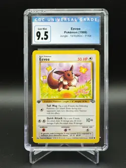 1999 Eevee 51/64 Jungle 1st Edition Gem Mint CGC 9.5 - Image 1