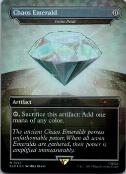 Chaos Emerald - Lotus Petal 7037 Secret Lair Drop Series NM MTG - Image 1