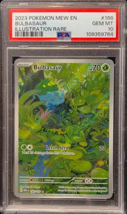 PSA 10 Bulbasaur 166/165 Illustration Rare SV151 151 Set English MEW - Image 1