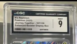 2025 Pokemon N's Reshiram Illustration, English, Journey Together - CGC Mint 9 - Image 2