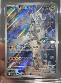 2025 Pokemon N's Reshiram Illustration, English, Journey Together - CGC Mint 9 - Image 3
