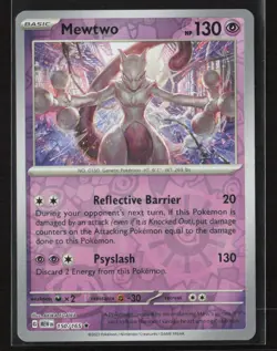Mewtwo #150/165 SV: Scarlet & Violet 151 Reverse Holo Pokemon TCG NM/M - Image 1