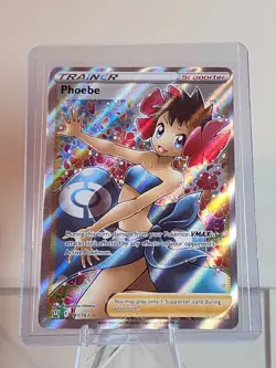 Pokemon TCG: Phoebe 161/163 Battle Styles Full Art Trainer NEAR MINT - Image 1