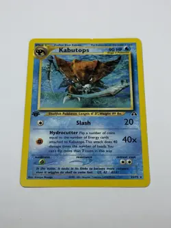 Vintage Pokemon Card TCG Neo Discovery Kabutops 25/75 Non Holo LP - Image 1