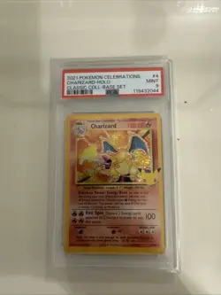 Pokemon TCG Charizard Holo Card Celebrations 4/102 PSA 9 Mint - Image 1