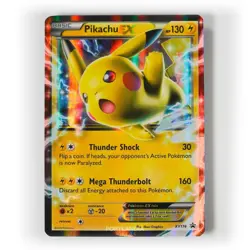 Pokemon - Pikachu EX - XY174 - Black Star Promo - Half Art Card - Image 1