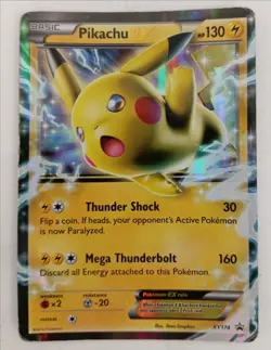 Pokemon Pikachu EX Trading Card XY Black Star Promos XY174 Holo #Live - Image 1