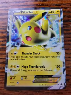 Pikachu EX Pokemon Card Holo Ultra Rare XY174 Black Star Promo - LP! - Image 1