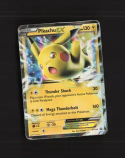 Pikachu EX XY174 XY Black Star Promo Holo Pokemon Card DMG - Image 1