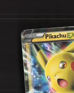 Pikachu EX XY174 XY Black Star Promo Holo Pokemon Card DMG - Image 3