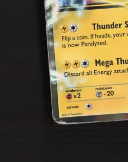 Pikachu EX XY174 XY Black Star Promo Holo Pokemon Card DMG - Image 5