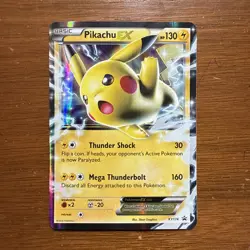 Pokemon Pikachu EX 2016 Black Star Promos Holo Card XY174 - Image 1
