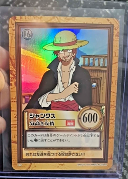 1999 BANDAI One Piece Hyper Battle FIRST STAGE SHANKS HOLO FOIL C14 TRUE RC - Image 1