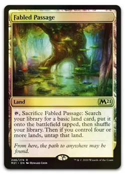Fabled Passage #246 (Foil) (NM) Core Set 2021 M21 Magic MTG - Image 1