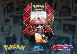Pokemon Scarlet & Violet Paldean Fates Charizard ex Factory Sealed Tin WPP46 - Image 1