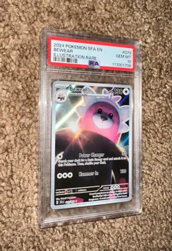 2024 Pokemon SFA EN Bewear Illustration Rare 079/064 PSA 10 GEM MT - Image 1