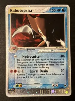 Pokemon TCG English Card Sandstorm Kabutops ex 97/100 Holo E Series Ex Holo Lp - Image 1