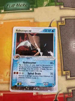 Pokemon TCG English Card Sandstorm Kabutops ex 97/100 Holo LP - Image 1