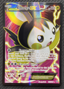 Emolga EX Full Art 143/146 XY Base Set Ultra Rare Holo Pokemon Card 2014 - Image 1