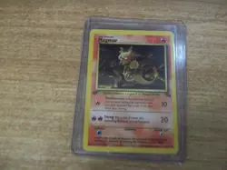 Pokemon Card MAGMAR 1st Edition TCG Fossil Super Rare Non Holo 39/62 LP/MP - Image 1
