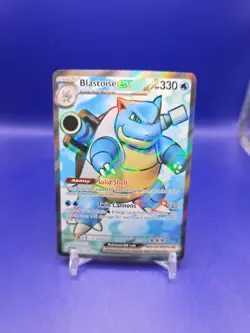Pokemon TCG Blastoise EX Holo Ultra Rare Card Scarlet Violet-151 184/165 - Image 1