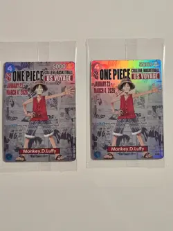 🔥One Piece Monkey D. Luffy US Voyage College Basketball Promo Card Sealed (2)🔥 - Image 1