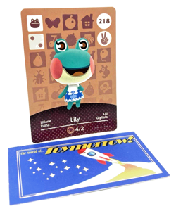 Animal Crossing Nintendo Amiibo - LILY #218 - Series 3 Authentic Card - Image 1