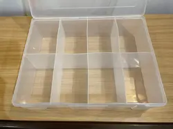 Trading Card Box Case Sports Storage Organiser Collector Plastic 8 Compartments - Image 4