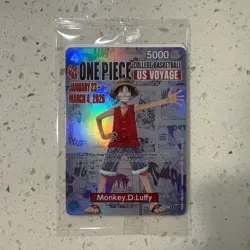 One Piece Monkey D. Luffy US Voyage College Basketball Promo Card BRAND NEW - Image 1