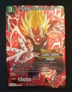 Glory-Obsessed Prince of Destruction Vegeta Dragon Ball Super Tournament Card - Image 1