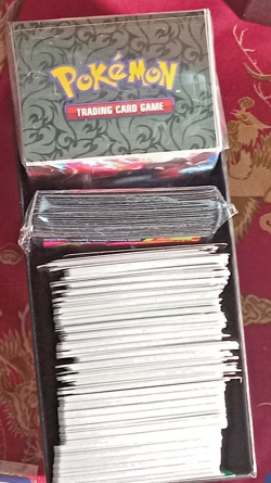 ETB Box w/ 100 Assorted Pokemon Cards Charizard Deck Box Charizard Card Sleeves+ - Image 1