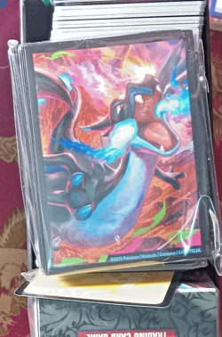 ETB Box w/ 100 Assorted Pokemon Cards Charizard Deck Box Charizard Card Sleeves+ - Image 2