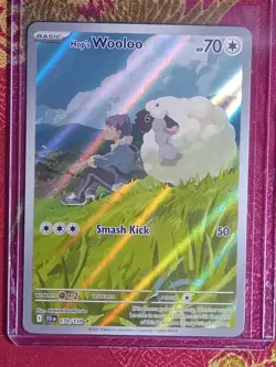 Secret Illustration Rare Hop's Wooloo #170/159 Journey Together Pokemon tcg Card - Image 1